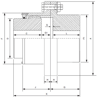 Paper Refiner Gear Coupling